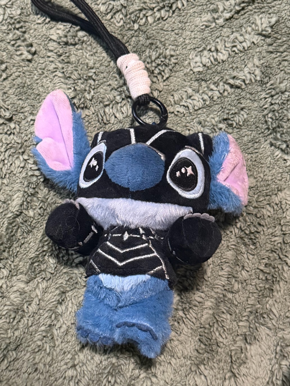 Cute Blue Plush Cartoon Character Keychain for Kids